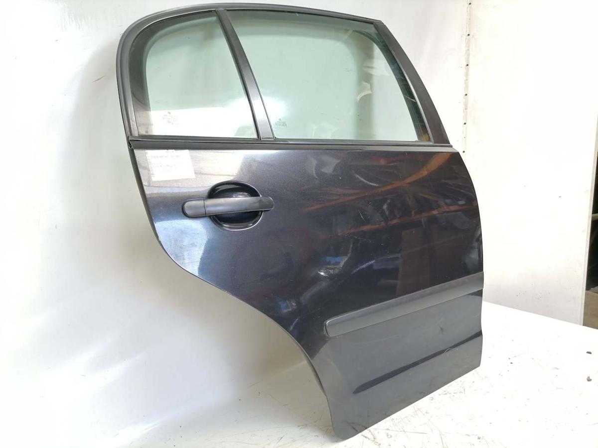 VW Polo 9N2 original Tür hinten rechts Limousine LC9Z Black Magic Bj.2004